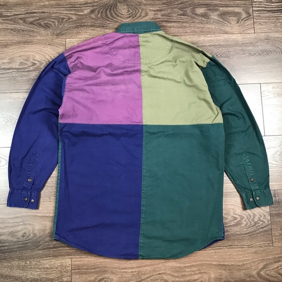 Hunting Horn Classics Men’s Vintage Casual Long Sleeve Button Down Shirt Size M - Picture 5 of 6